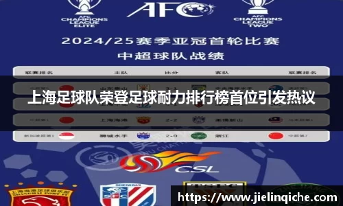 上海足球队荣登足球耐力排行榜首位引发热议