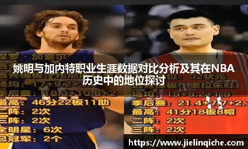 姚明与加内特职业生涯数据对比分析及其在NBA历史中的地位探讨